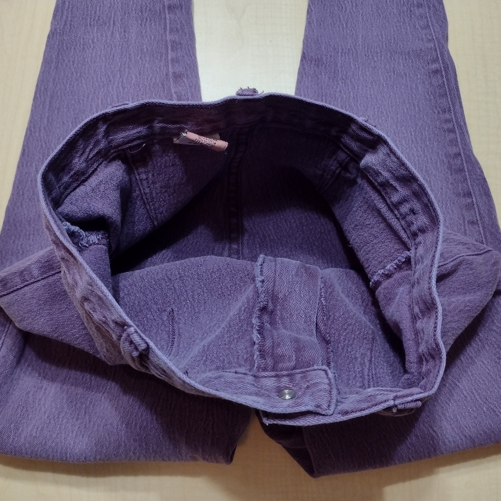 Gitano Vintage 80s Women's Purple Jeans - Picture 12 of 13